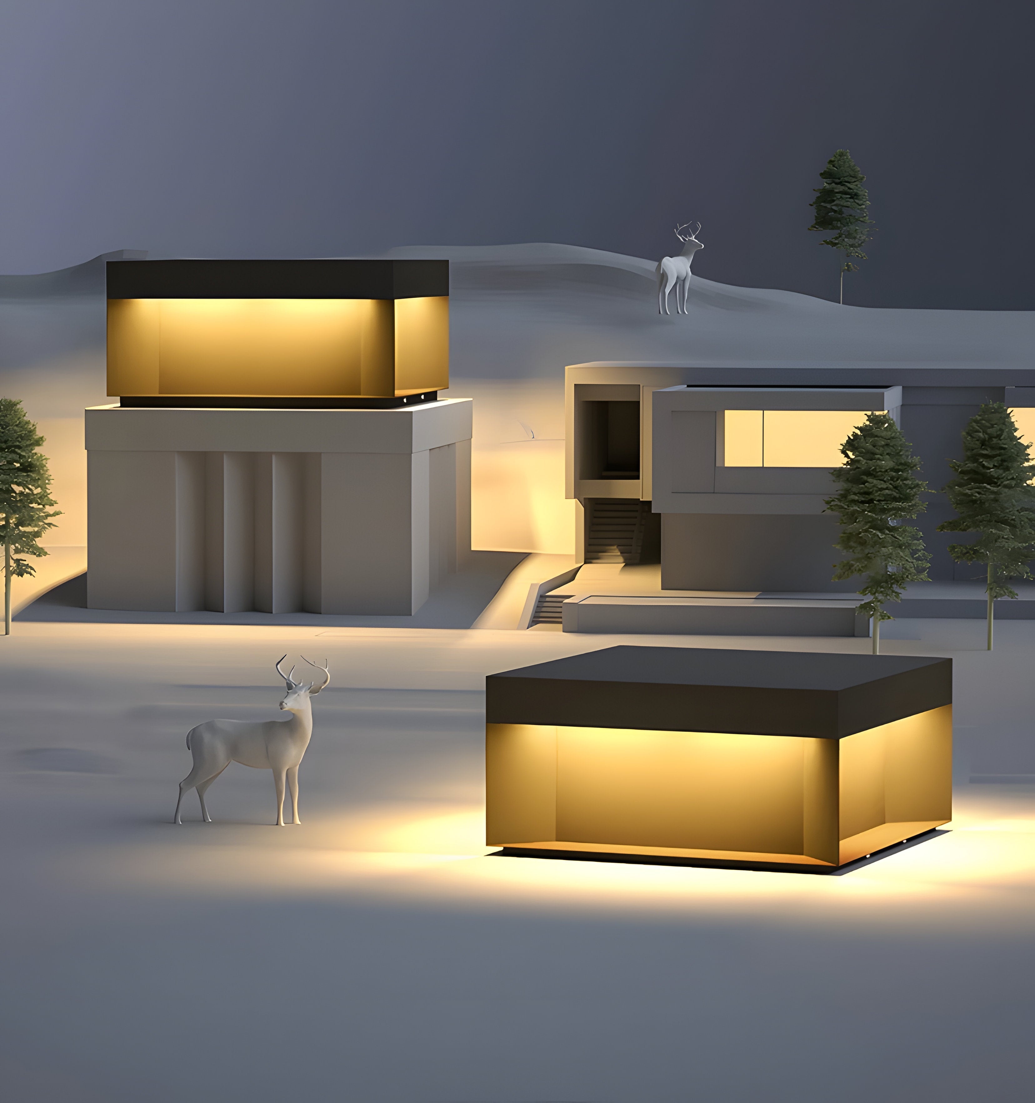 Black Box Outdoor Post Light - NexioPick