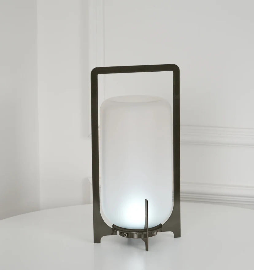 Steel Twilight Lantern Table Light - NexioPick