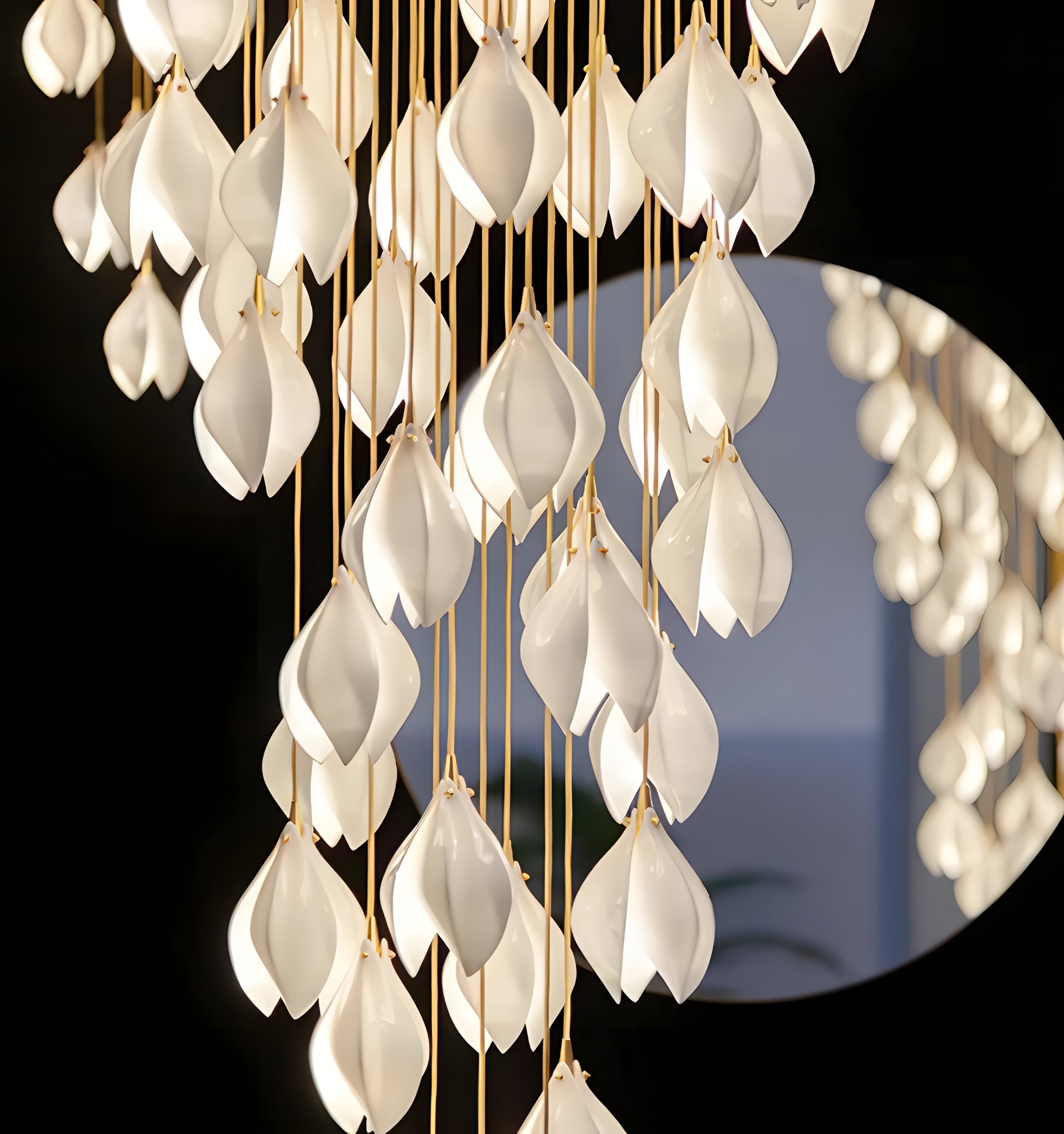 Ceramic Flower Pendant Light - NexioPick