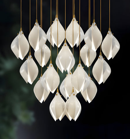 Ceramic Flower Pendant Light - NexioPick