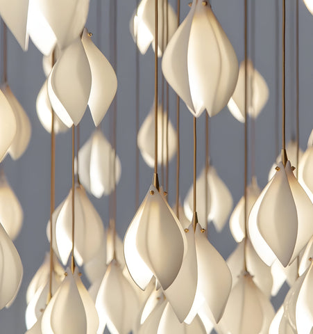 Ceramic Flower Pendant Light - NexioPick