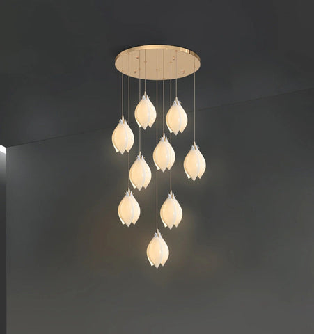 Ceramic Flower Pendant Light - NexioPick