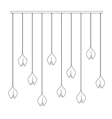 Ceramic Flower Pendant Light - NexioPick