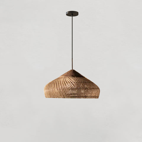 Braided Rattan Pendant Lamp