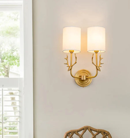 Brass Deer Head Wall Light - NexioPick