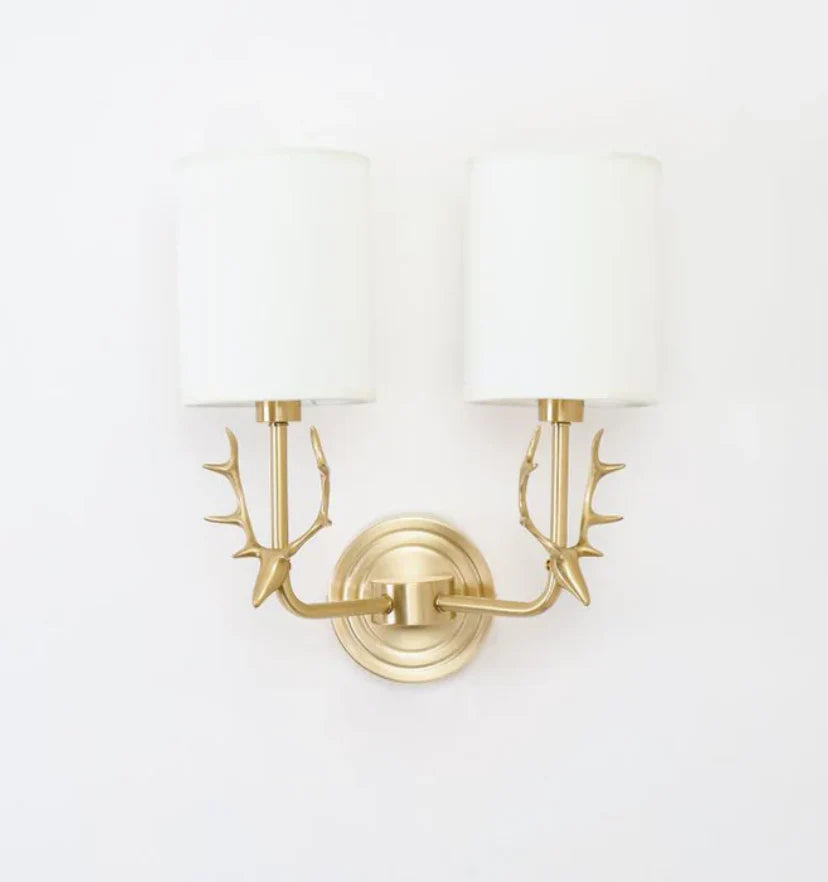 Brass Deer Head Wall Light - NexioPick