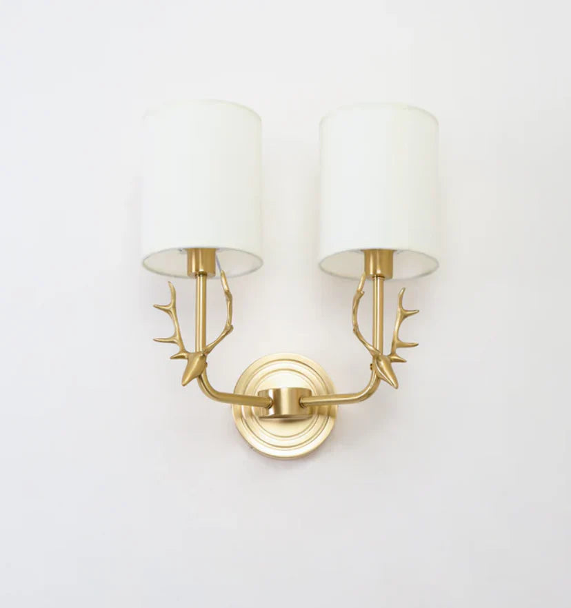 Brass Deer Head Wall Light - NexioPick
