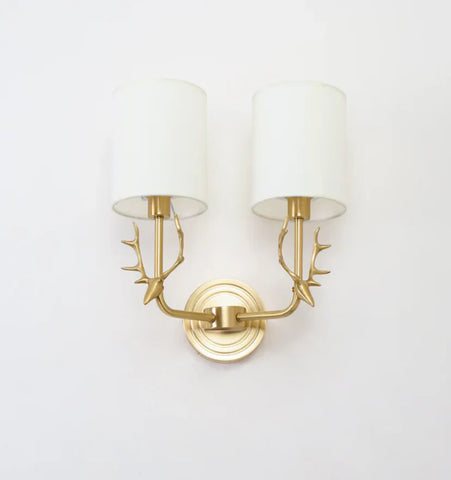 Brass Deer Head Wall Light - NexioPick