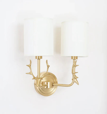 Brass Deer Head Wall Light - NexioPick