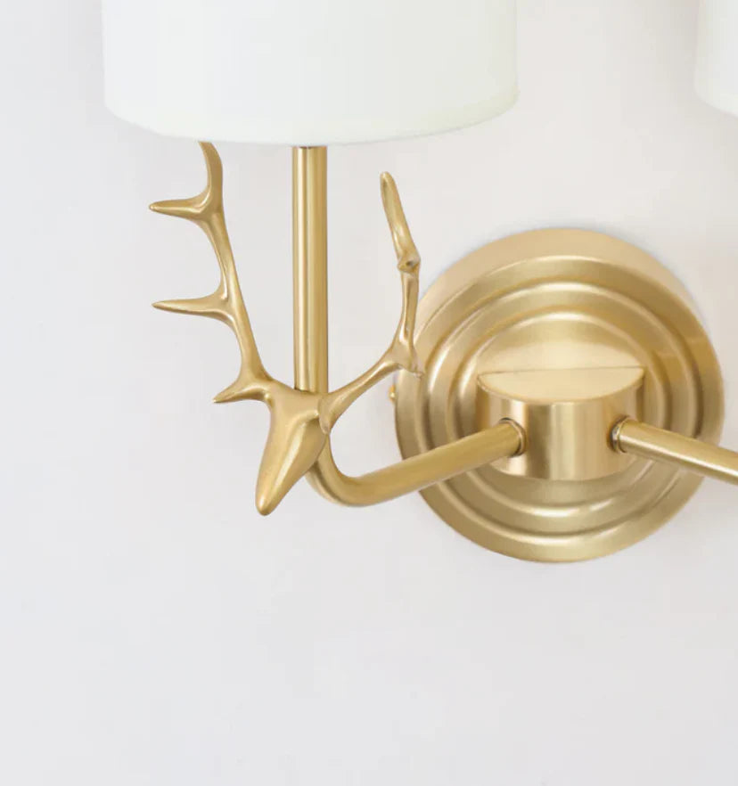 Brass Deer Head Wall Light - NexioPick
