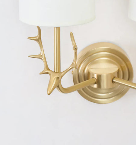 Brass Deer Head Wall Light - NexioPick