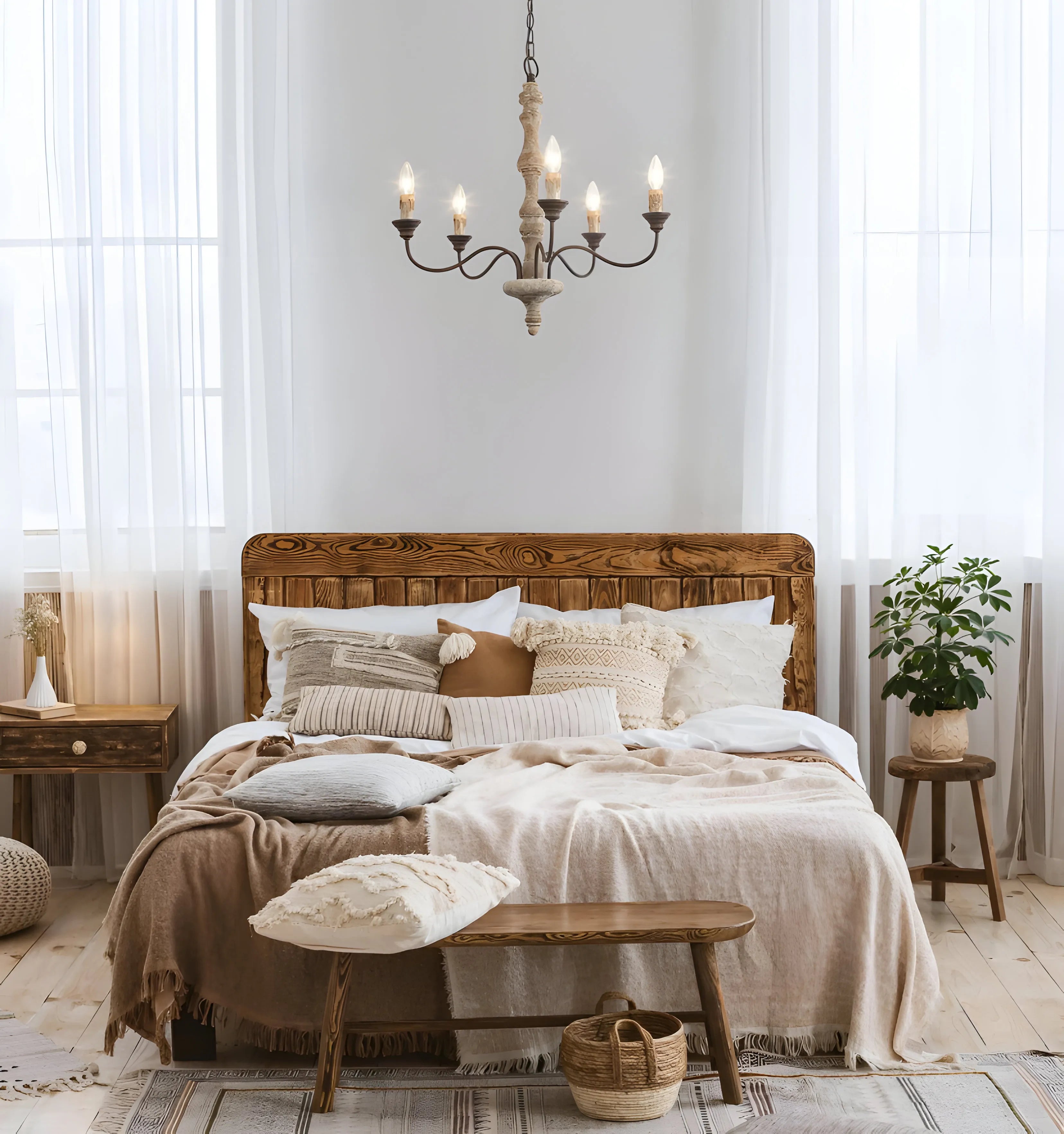 Candlestick Farmhouse Chandelier - NexioPick