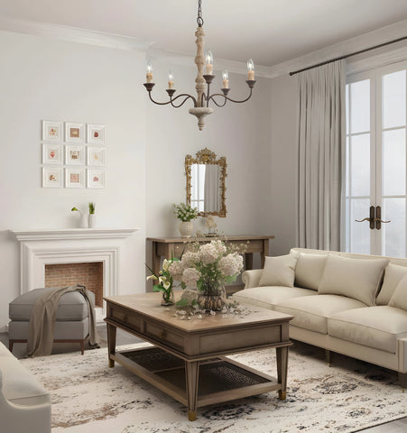 Candlestick Farmhouse Chandelier - NexioPick