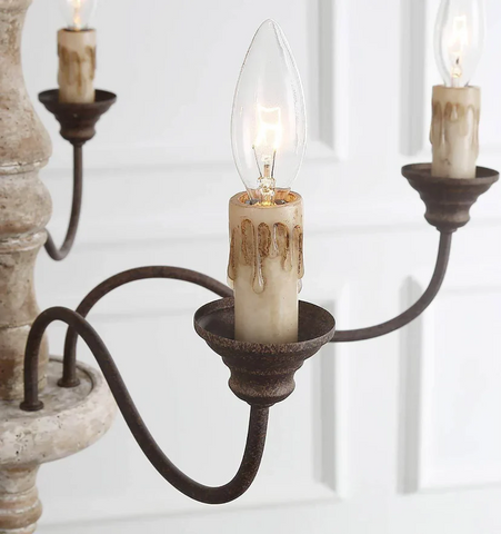 Candlestick Farmhouse Chandelier - NexioPick