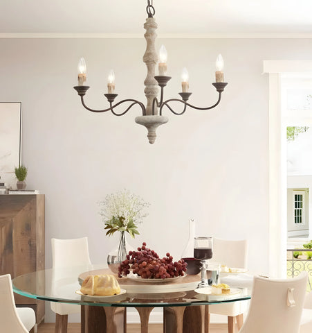 Candlestick Farmhouse Chandelier - NexioPick