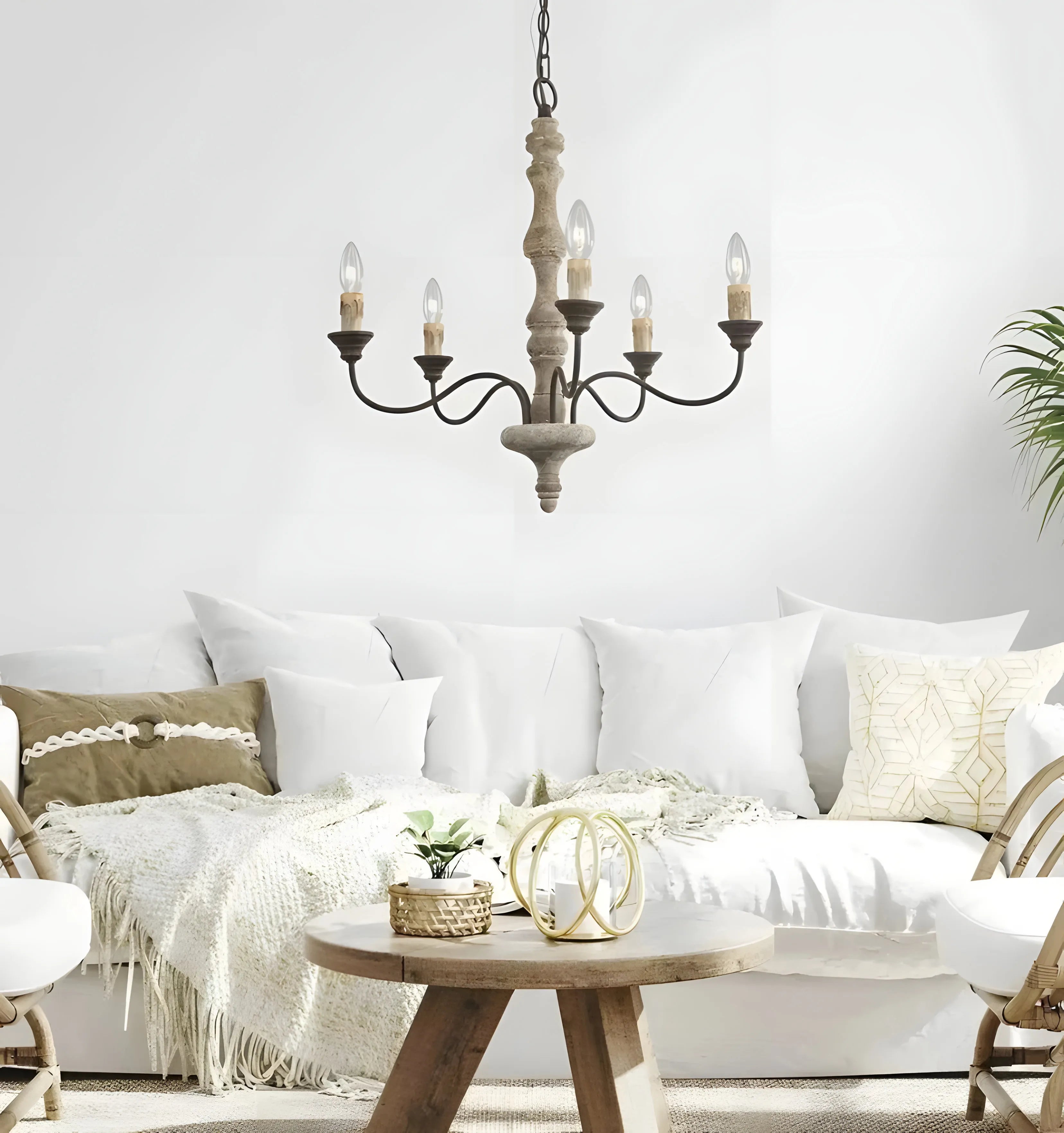 Candlestick Farmhouse Chandelier - NexioPick