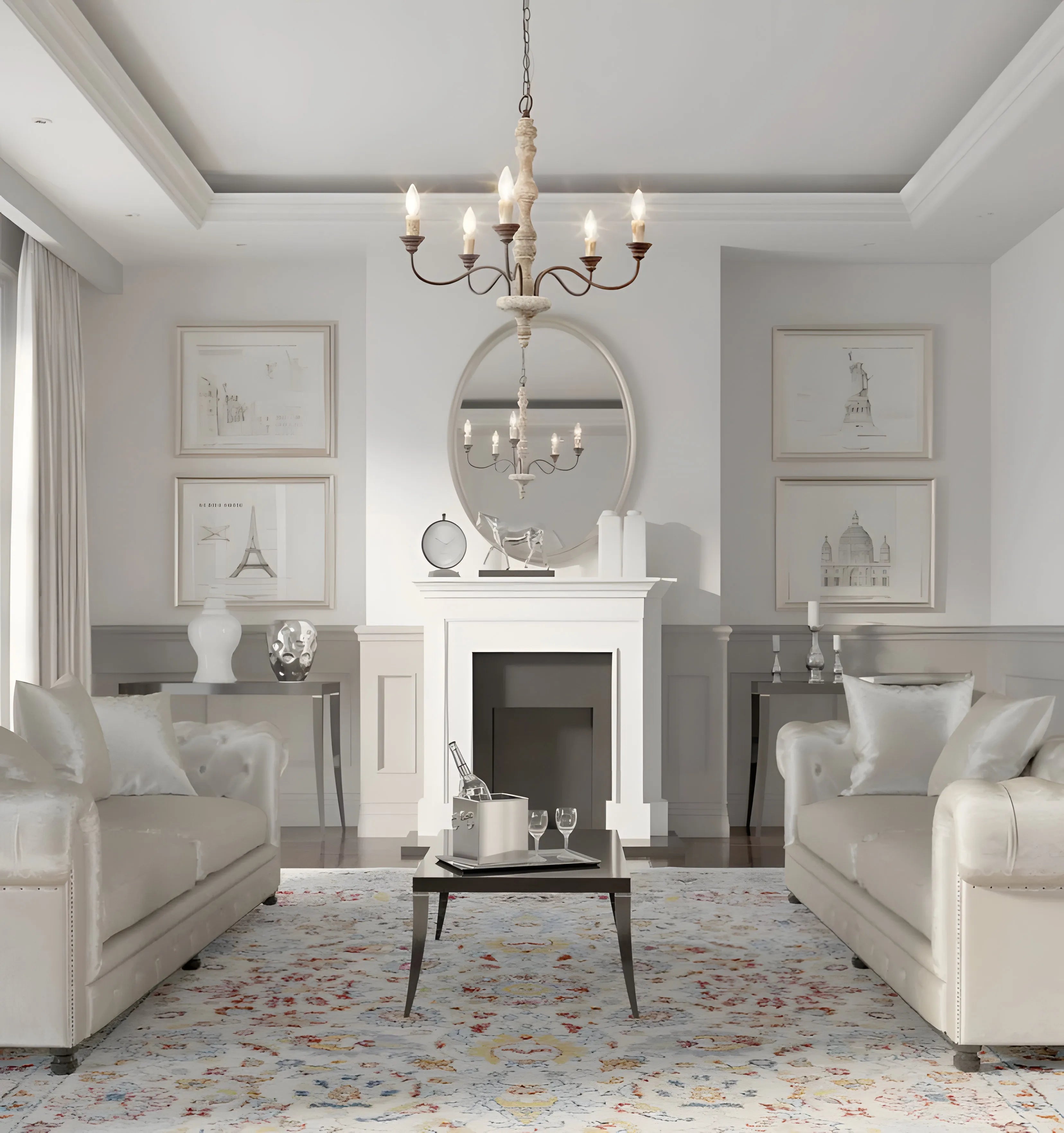 Candlestick Farmhouse Chandelier - NexioPick