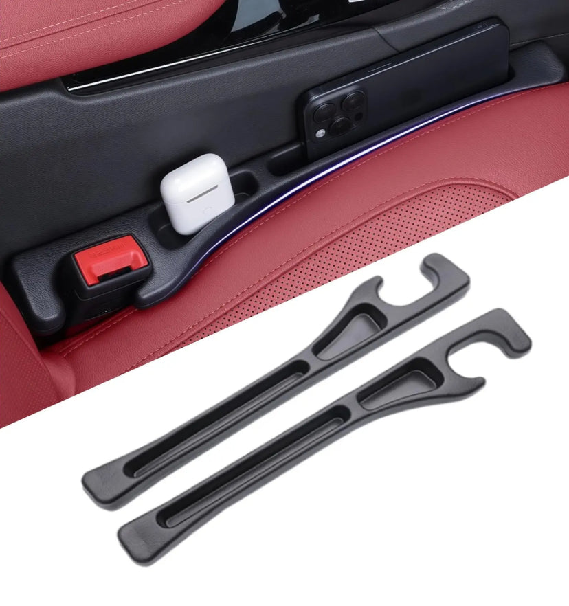 Car Seat Gap Filler 2-Pack – Keep Your Car Neat & Organized with Built-in Phone & Cup Holder