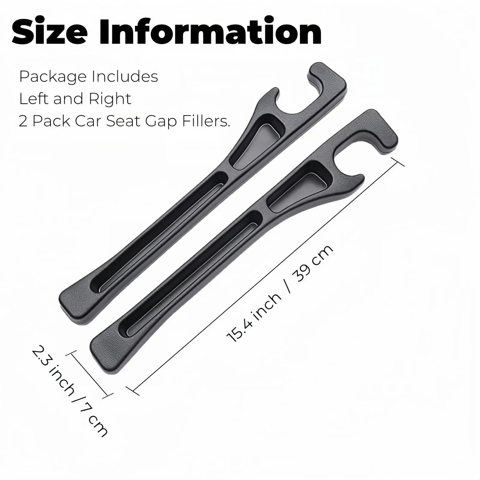 Car Seat Gap Filler 2-Pack – Keep Your Car Neat & Organized with Built-in Phone & Cup Holder