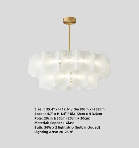 Carlos Ripple Chandelier - NexioPick