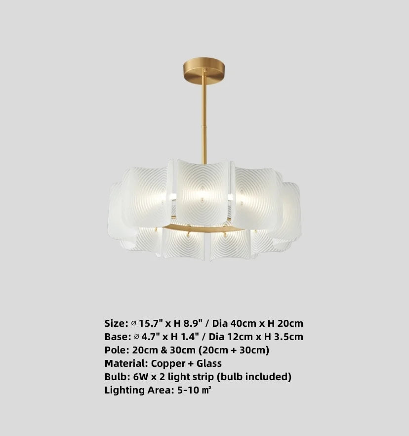 Carlos Ripple Chandelier - NexioPick
