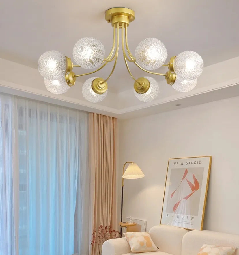 Carved Glass Ceiling Lamp - NexioPick