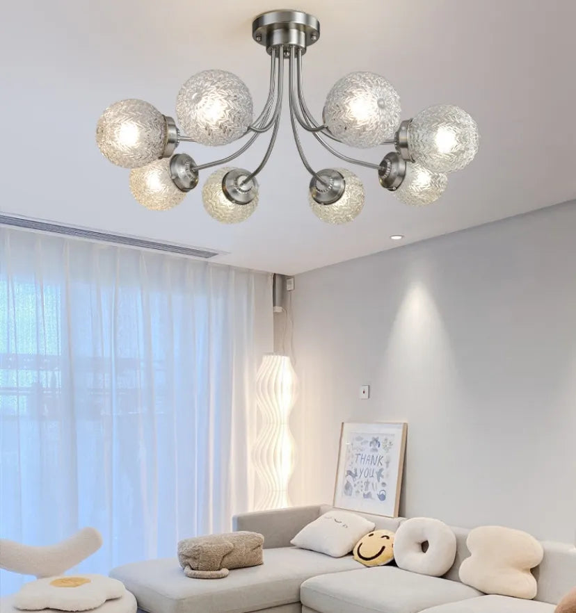 Carved Glass Ceiling Lamp - NexioPick