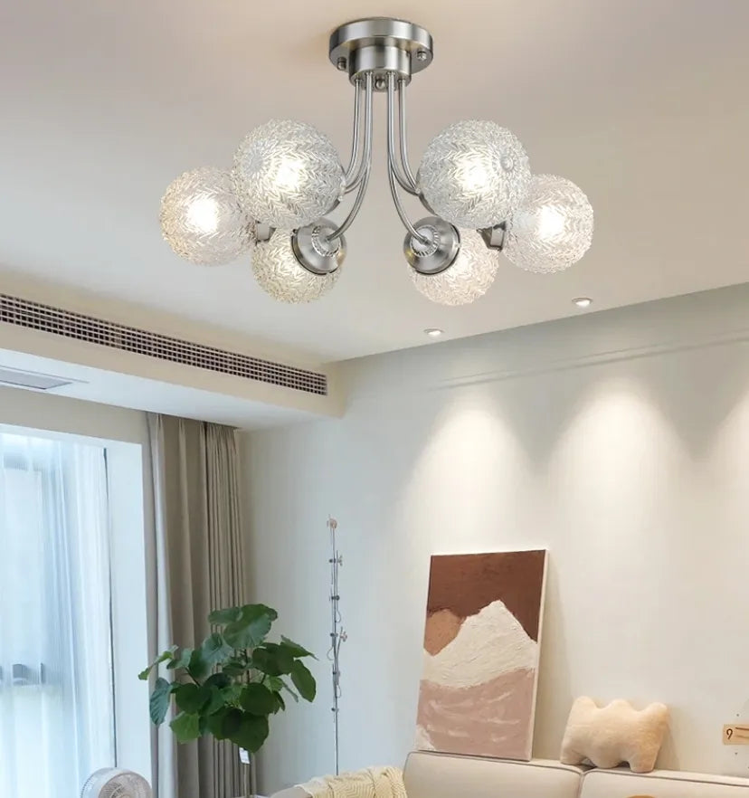 Carved Glass Ceiling Lamp - NexioPick