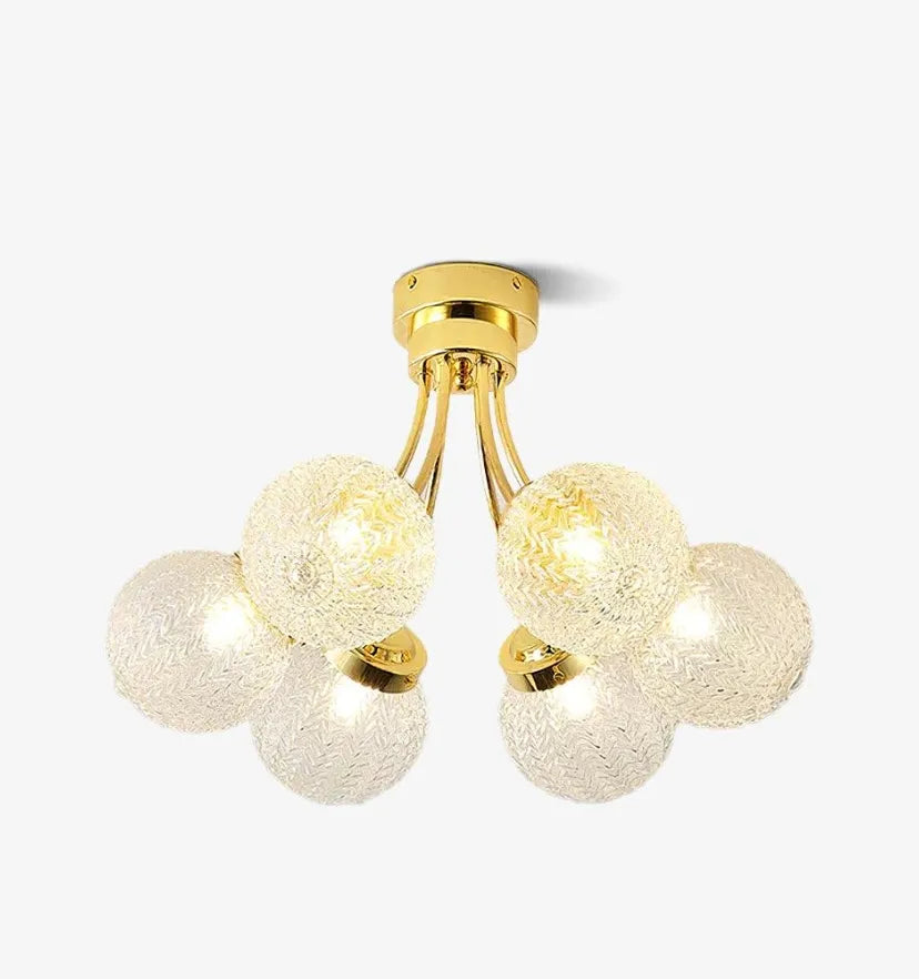 Carved Glass Ceiling Lamp - NexioPick