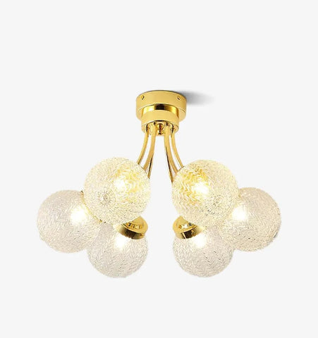 Carved Glass Ceiling Lamp - NexioPick