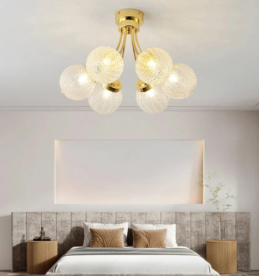 Carved Glass Ceiling Lamp - NexioPick