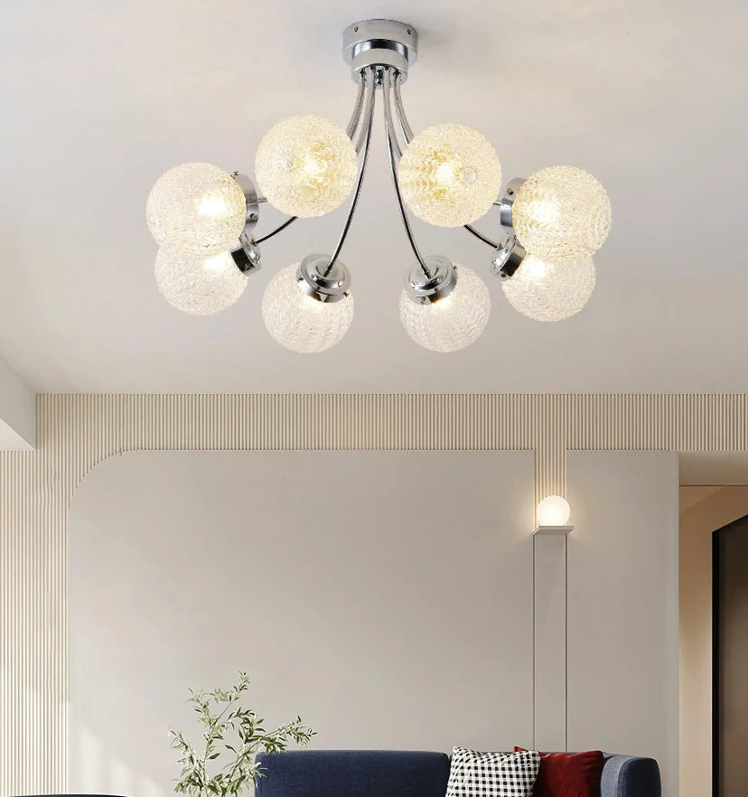 Carved Glass Ceiling Lamp - NexioPick