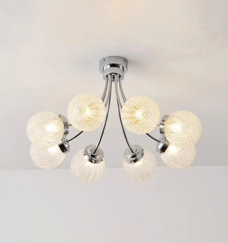 Carved Glass Ceiling Lamp - NexioPick