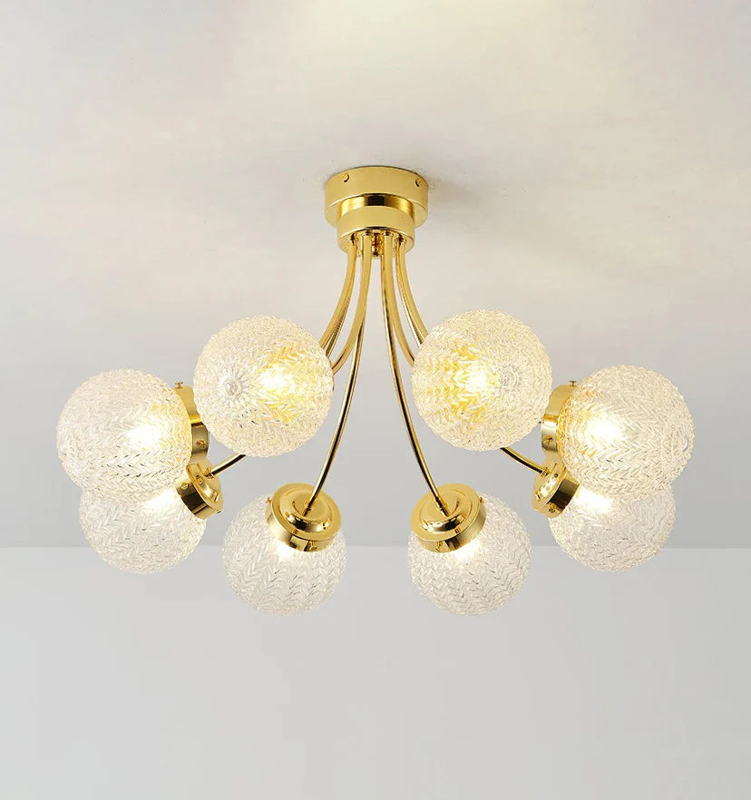 Carved Glass Ceiling Lamp - NexioPick