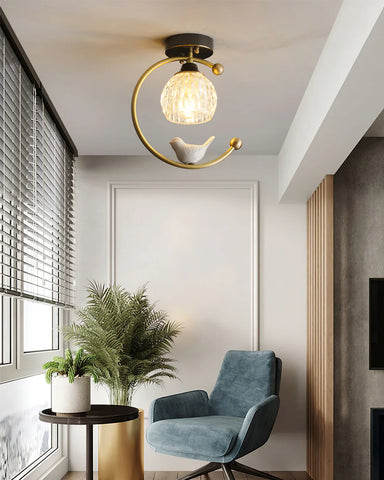 Ceramic Bird Ceiling Lamp - NexioPick