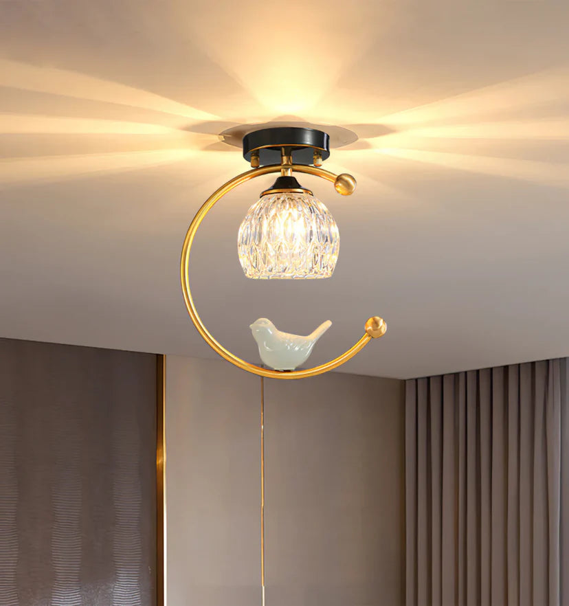 Ceramic Bird Ceiling Lamp - NexioPick
