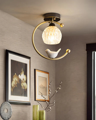 Ceramic Bird Ceiling Lamp - NexioPick