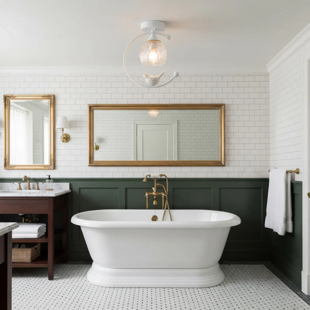 Ceramic Bird Ceiling Lamp - NexioPick