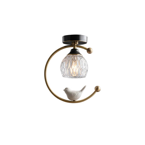 Ceramic Bird Ceiling Lamp