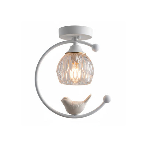 Ceramic Bird Ceiling Lamp