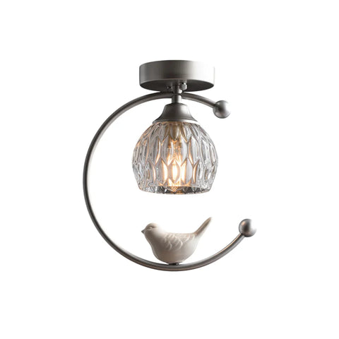 Ceramic Bird Ceiling Lamp