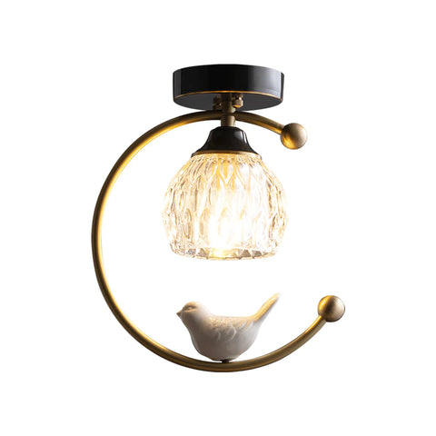Ceramic Bird Ceiling Lamp