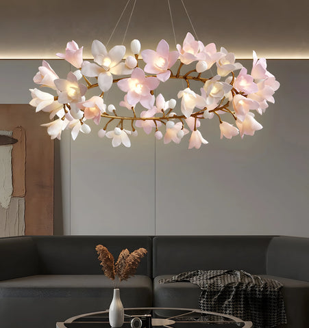 Circular Blossom Chandelier - NexioPick