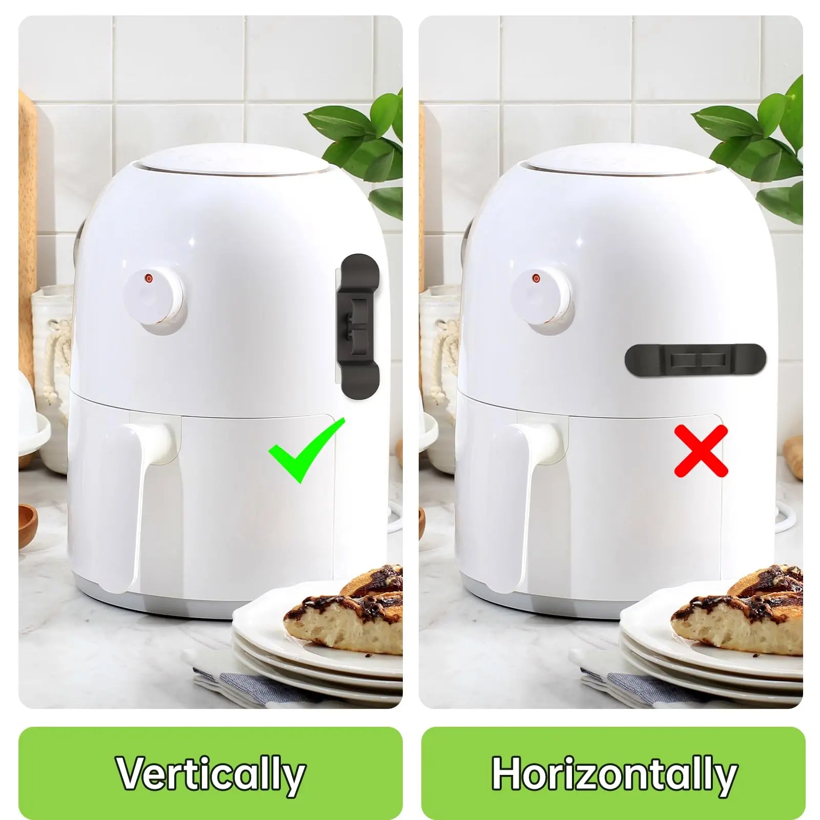 Cord Organizer for Kitchen Appliances – Adhesive Cord Wrap Holder for Pressure Cooker, Coffee Maker, Air Fryer and Blender