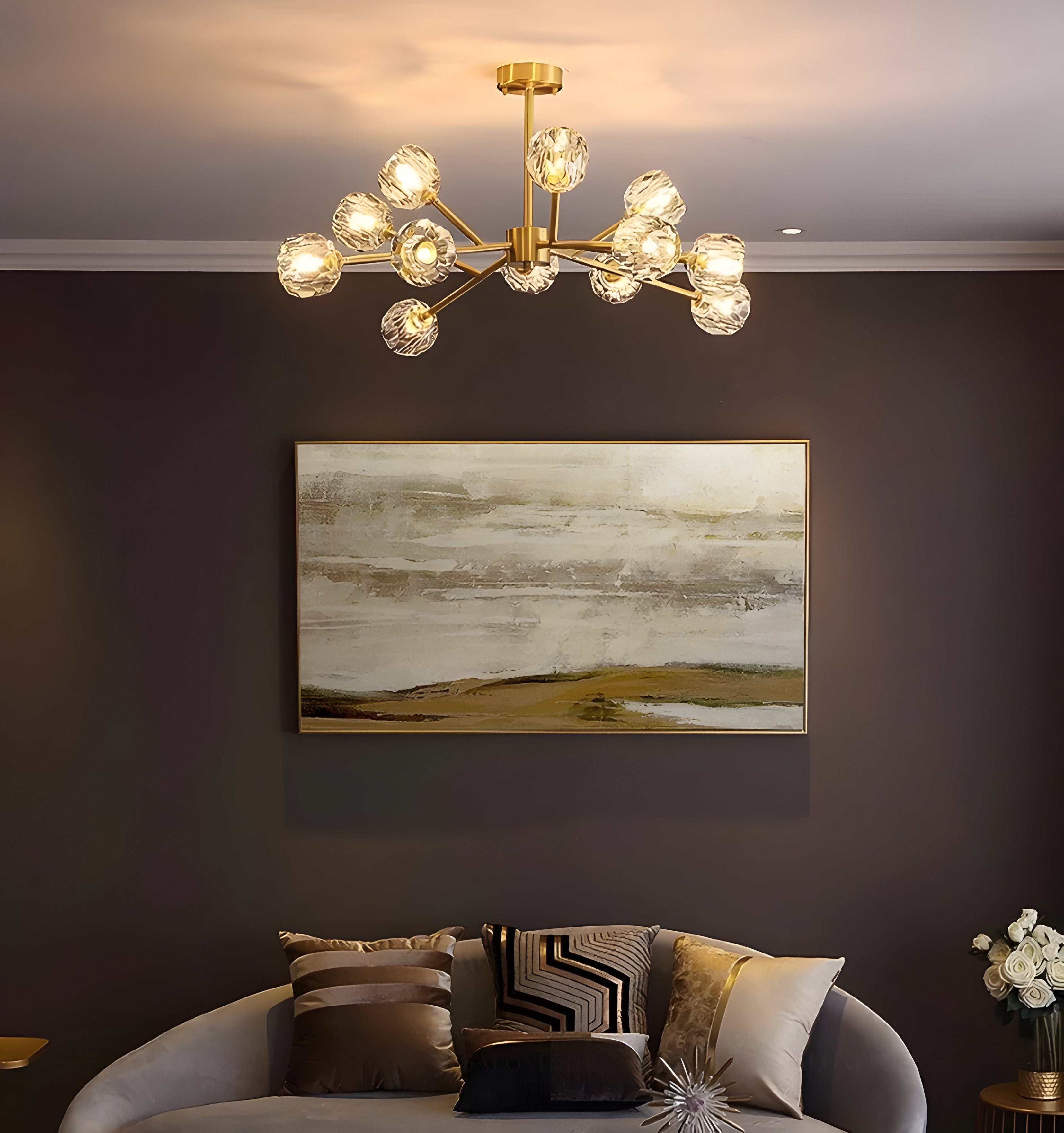 Crystal Ball Round Cluster Chandelier - NexioPick