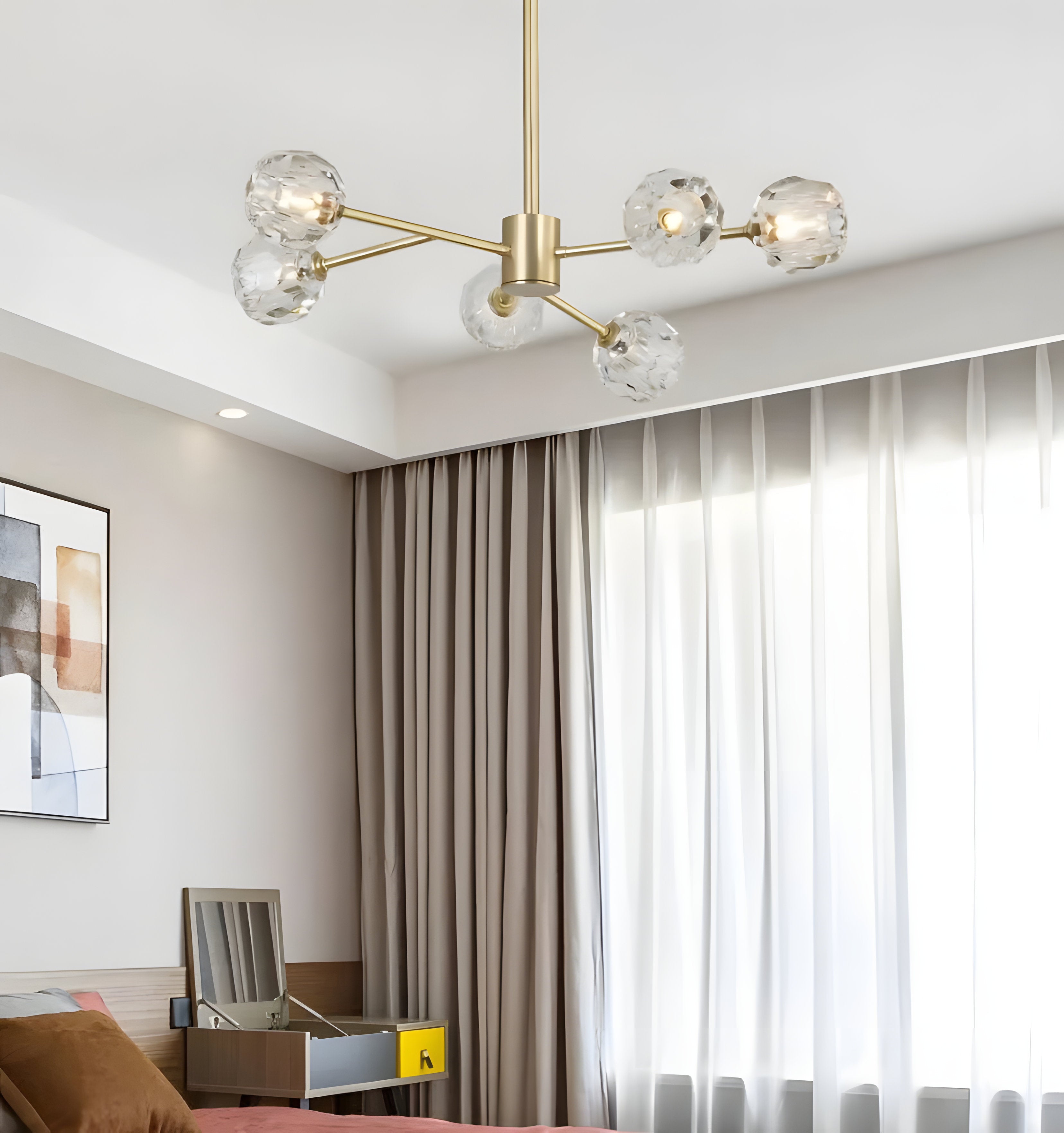 Crystal Ball Round Cluster Chandelier - NexioPick