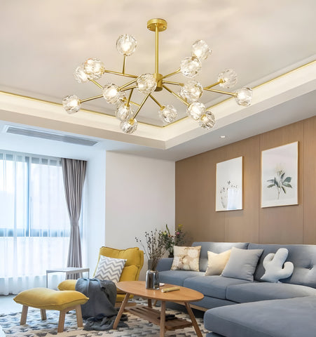 Crystal Ball Round Cluster Chandelier - NexioPick