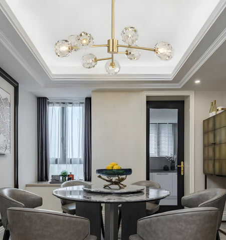 Crystal Ball Round Cluster Chandelier - NexioPick