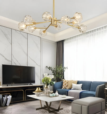 Crystal Ball Round Cluster Chandelier - NexioPick