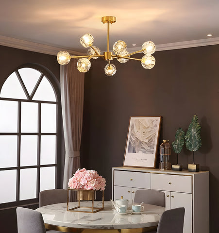 Crystal Ball Round Cluster Chandelier - NexioPick